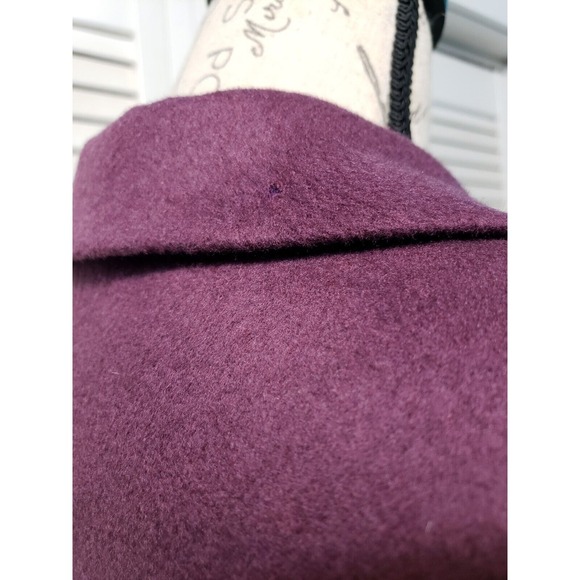 Vintage LL Bean Blazer Women's Size 8P Purple Wool Cashmere Blend Pockets Lined - Picture 7 of 14
